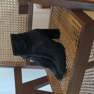 Free people Black Heels (zip up)